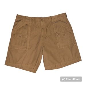 NWT Cabela’s men’s cargo hiking shorts size 44 rye beige 5 pocket big and tall